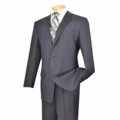 Regular Fit Suit 2 Button 2 Piece In Gray