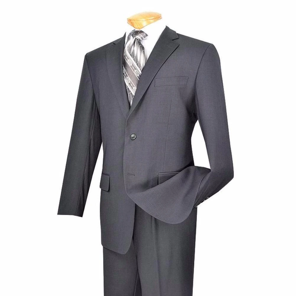 (38R) Regular Fit Suit 2 Button 2 Piece In Gray 3 (38R) Regular Fit Suit 2 Button 2 Piece In Gray