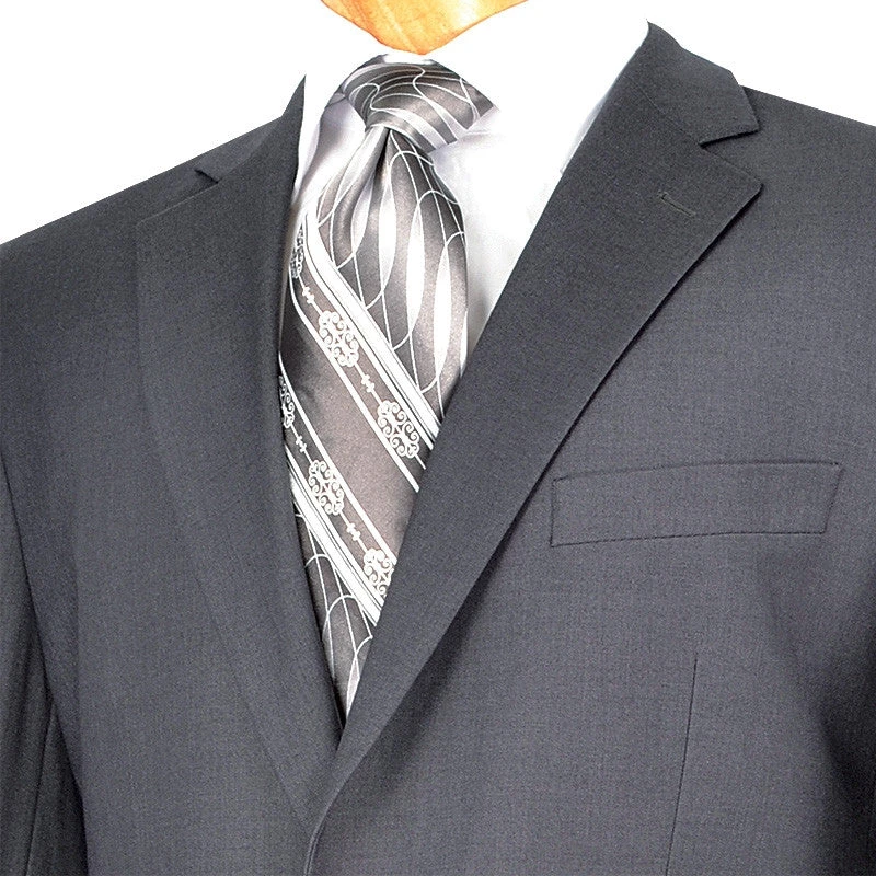 (38R) Regular Fit Suit 2 Button 2 Piece In Gray 4 (38R) Regular Fit Suit 2 Button 2 Piece In Gray - Image 2