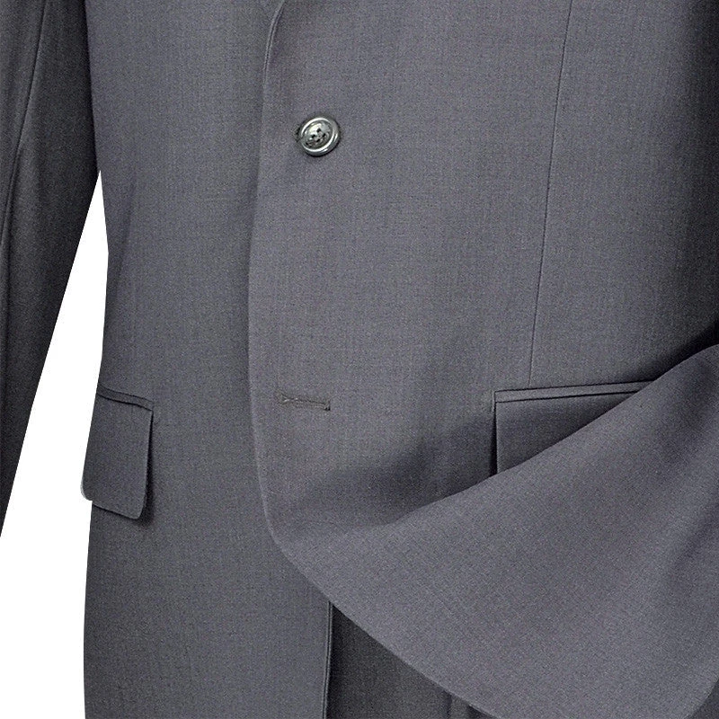 (38R) Regular Fit Suit 2 Button 2 Piece In Gray 5 (38R) Regular Fit Suit 2 Button 2 Piece In Gray - Image 3