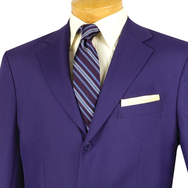 Mont Blanc Collection - Regular Fit Suit 3 Button 2 Piece In Purple 5 Mont Blanc Collection - Regular Fit Suit 3 Button 2 Piece In Purple - Image 3