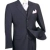 Avalon Collection - Regular Fit Men's Suit 3 Button 3 Piece Navy 2 Avalon Collection - Regular Fit Men's Suit 3 Button 3 Piece Navy -Sapphire Dress Shop 01 VIN 3TR 3 NAVY 15 2