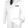 Avalon Collection - Regular Fit Men's Suit 3 Button 3 Piece White 2 Avalon Collection - Regular Fit Men's Suit 3 Button 3 Piece White -Sapphire Dress Shop 01 VIN 3TR 3 WHITE 15 2