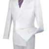 Atlantis Collection - White Regular Fit Double Breasted 2 Piece Suit -Sapphire Dress Shop 01 VIN DPP WHITE Y 2