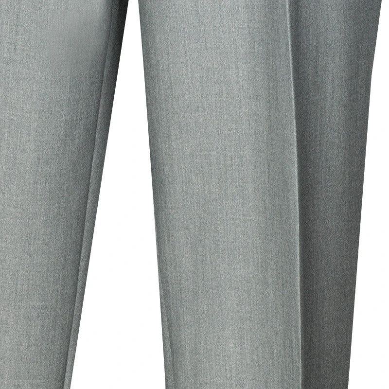 Men's Dress Pants Flat Front Design In Gray 5 Men's Dress Pants Flat Front Design In Gray - Image 3