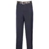 Men's Dress Pants Flat Front Design In Navy 1 Men's Dress Pants Flat Front Design In Navy -Sapphire Dress Shop 01 VIN FF RS NAVY 15 2