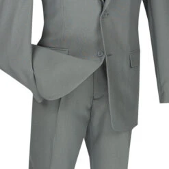 (42R) Gray Slim Fit Men's 2 Piece Business Suit 2 Button -Sapphire Dress Shop 01 VIN S 2PP GRAY 4 3c31949a c3e4 445c ae0a 64fdf13b7d34