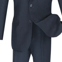 Navy Slim Fit Men's 2 Piece Business Suit 2 Button -Sapphire Dress Shop 01 VIN S 2PP NAVY 4
