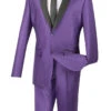 Slim Fit Shiny Sharkskin Men's 2 Piece Suit In Purple 1 Slim Fit Shiny Sharkskin Men's 2 Piece Suit In Purple -Sapphire Dress Shop 01 VIN S2PS 1 PURPLE 16 2