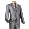Gray Slim Fit Men's Shiny Sharkskin Suit 2 Piece 2 Buttons Shark Skin 2 Gray Slim Fit Men's Shiny Sharkskin Suit 2 Piece 2 Buttons Shark Skin -Sapphire Dress Shop 01 VIN S2RR 4 GRAY 15 2