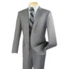 Slim Fit Men's Suit 2 Piece 2 Button In Gray 1 Slim Fit Men's Suit 2 Piece 2 Button In Gray -Sapphire Dress Shop 01 VIN SC900 12 GRAY 15 2