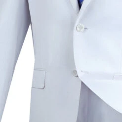 Slim Fit Men's Suit 2 Piece 2 Button In White 7 Slim Fit Men's Suit 2 Piece 2 Button In White -Sapphire Dress Shop 01 VIN SC900 12 WHITE 15 4