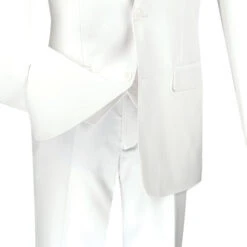 Slim Fit Men's Suit 3 Piece 2 Button In White 8 Slim Fit Men's Suit 3 Piece 2 Button In White -Sapphire Dress Shop 01 VIN SV2900 WHITE 15 4