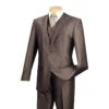 Slim Fit Men's Suit With Vest 3 Piece 2 Buttons In Mocha 2 Slim Fit Men's Suit With Vest 3 Piece 2 Buttons In Mocha -Sapphire Dress Shop 01 VIN SV2R 2 MOCHA 15 2