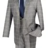 Renaissance Collection - Regular Fit 3 Piece Suit Gray -Sapphire Dress Shop 01 VIN V2RW 7 GRAY 16 2