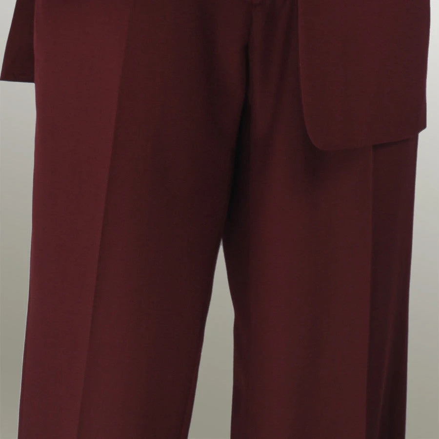 Monte Carlo Collection - Regular Fit 2 Piece 2 Button Textured Weave Burgundy 5 Monte Carlo Collection - Regular Fit 2 Piece 2 Button Textured Weave Burgundy - Image 3
