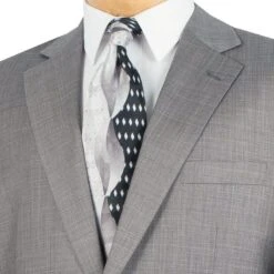 Monte Carlo Collection - Regular Fit 2 Piece 2 Button Textured Weave In Gray 7 Monte Carlo Collection - Regular Fit 2 Piece 2 Button Textured Weave In Gray -Sapphire Dress Shop 01 VINY 2LK 1 GRAY 3