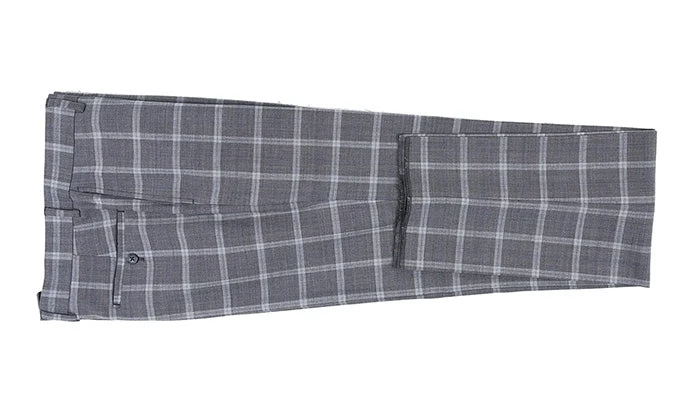 English Laundry 2-Piece Gray Plaid Wool Blend Slim Fit Suit 13 English Laundry 2-Piece Gray Plaid Wool Blend Slim Fit Suit - Image 11