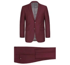 Vanderbilt Collection - Classic 2 Piece Suit 2 Buttons Regular Fit In Burgundy -Sapphire Dress Shop 1 2592x c22e6073 a5af 4ec8 bb91 836f5d4cd3d5