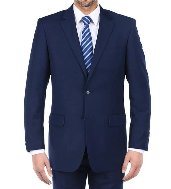 Vanderbilt Collection - Classic 2 Piece Suit 2 Buttons Regular Fit In Navy 4 Vanderbilt Collection - Classic 2 Piece Suit 2 Buttons Regular Fit In Navy - Image 2