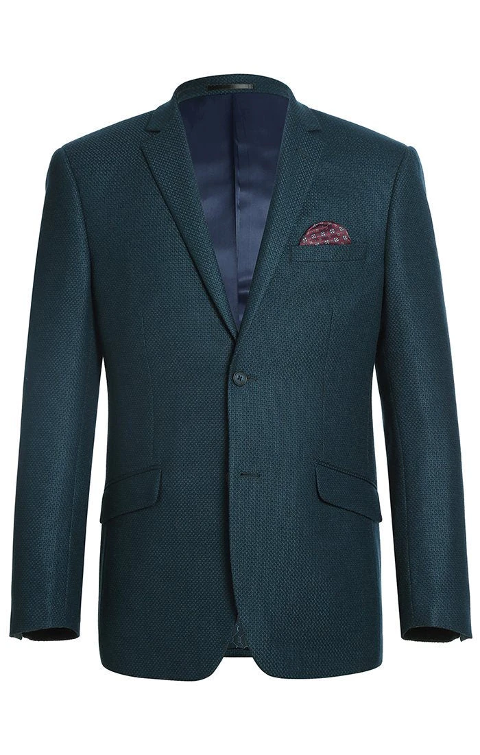 Men's Slim Fit Blazer Wool Blend Sports Jacket In Emerald Green 3 Men's Slim Fit Blazer Wool Blend Sports Jacket In Emerald Green