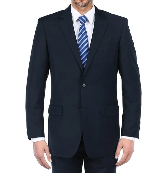 Vanderbilt Collection - Classic 2 Piece Suit 2 Buttons Regular Fit In Dark Navy 4 Vanderbilt Collection - Classic 2 Piece Suit 2 Buttons Regular Fit In Dark Navy - Image 2