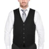 Vanderbilt Collection - Classic Dress Vest 5 Buttons Regular Fit In Black -Sapphire Dress Shop 1s a7dd619e 11aa 4c7a 8c51 fa3be5b827a4