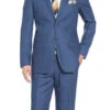 Regular Fit 2 Piece Notch Lapel 2 Button Suit In Blue 1 Regular Fit 2 Piece Notch Lapel 2 Button Suit In Blue -Sapphire Dress Shop 2106 3 02