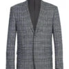 Regular Fit 2 Piece Notch Lapel Suit Gray Check Pattern -Sapphire Dress Shop 293 14 1