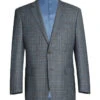Regular Fit 2 Piece Dress Suit Windowpane In Light Gray 2 Regular Fit 2 Piece Dress Suit Windowpane In Light Gray -Sapphire Dress Shop 293 5 1