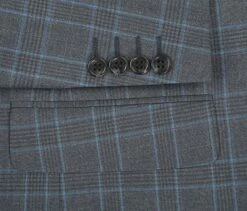 (46L) Regular Fit 2 Piece Dress Suit Windowpane In Light Gray -Sapphire Dress Shop 293 5 5 26e3201f d988 4452 8c3d 816b634b525f