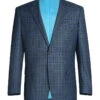 Regular Fit 2 Piece Dress Suit Windowpane In Blue