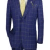 (50R) Neptune Collection - Regular Fit Windowpane Suit 2 Piece In Navy 1 (50R) Neptune Collection - Regular Fit Windowpane Suit 2 Piece In Navy -Sapphire Dress Shop 2RW 2 NAVY 02 web 6246b73f c1c7 4769 be73 0bd46498c993
