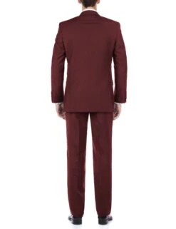 Vanderbilt Collection - Classic 2 Piece Suit 2 Buttons Regular Fit In Burgundy -Sapphire Dress Shop 2 47bc0d5b 10e9 4201 bc4a 12c9e2ac7fdb