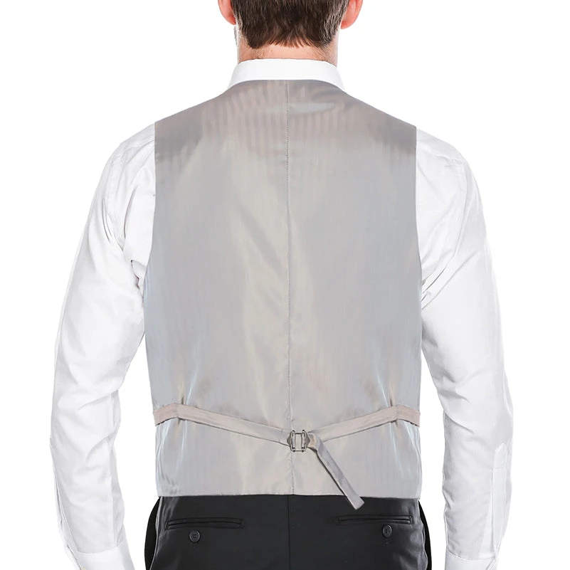 Vanderbilt Collection- Classic Dress Vest 5 Buttons Regular Fit In Navy 4 Vanderbilt Collection- Classic Dress Vest 5 Buttons Regular Fit In Navy - Image 2