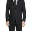 Regular Fit Suit 2 Button 2 Piece In Black 2 Regular Fit Suit 2 Button 2 Piece In Black -Sapphire Dress Shop 2tr black