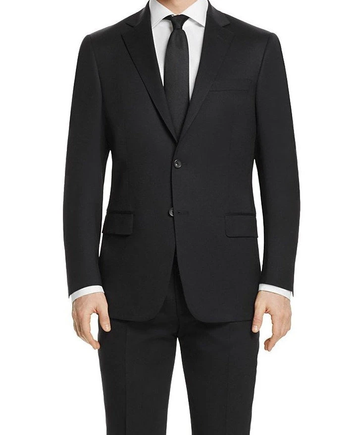 Regular Fit Suit 2 Button 2 Piece In Black 3 Regular Fit Suit 2 Button 2 Piece In Black