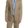 Regular Fit Suit 2 Button 2 Piece In Khaki -Sapphire Dress Shop 2tr khaki