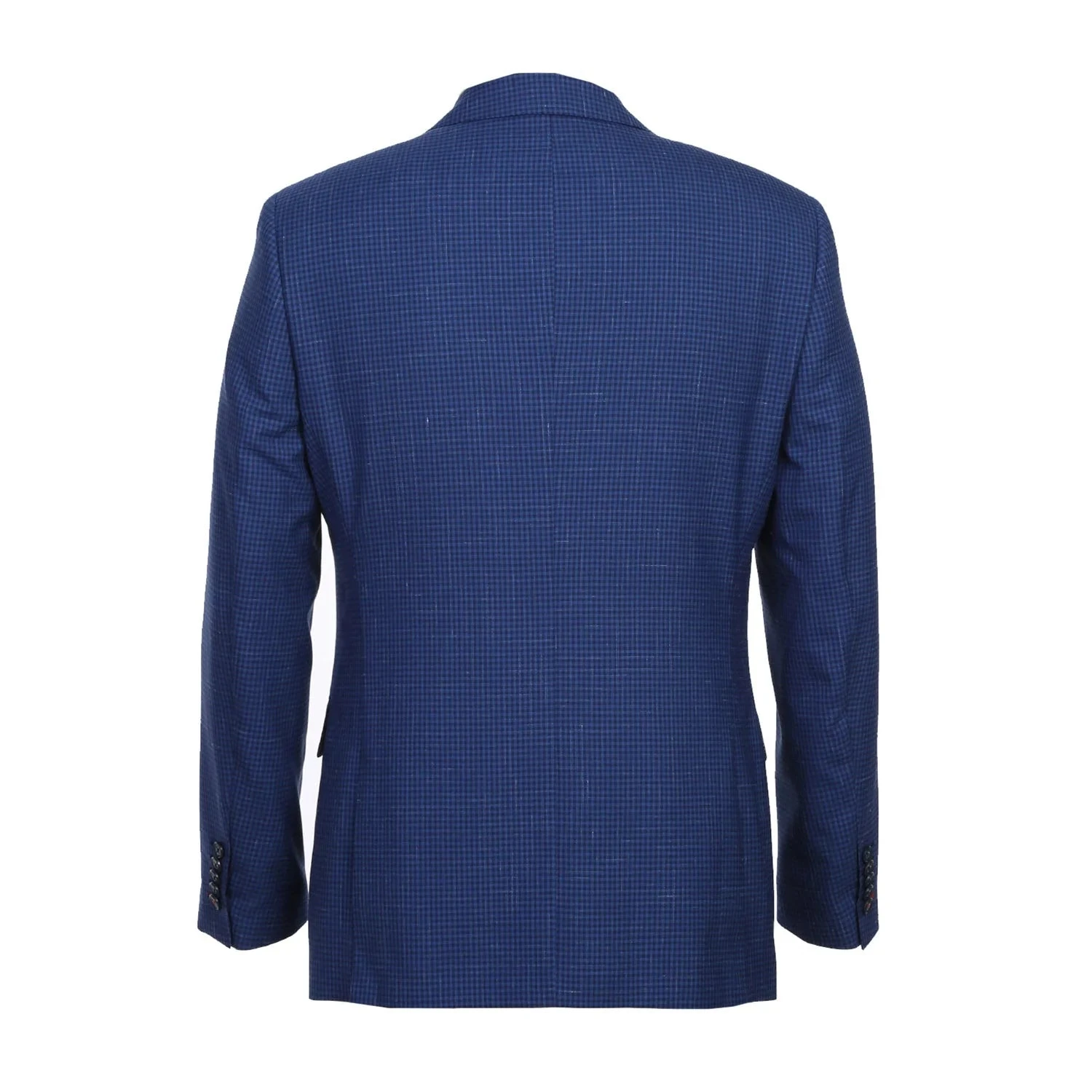English Laundry 2-Piece Blue Mini-Check Wool Blend Slim Fit Dress Suit 5 English Laundry 2-Piece Blue Mini-Check Wool Blend Slim Fit Dress Suit - Image 3