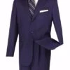 Mont Blanc Collection - Regular Fit Suit 3 Button 2 Piece In Navy 1 Mont Blanc Collection - Regular Fit Suit 3 Button 2 Piece In Navy -Sapphire Dress Shop 3pp purple
