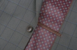 Trevi Collection - 2 Piece Suit 2 Buttons Windowpane Regular Fit In Gray -Sapphire Dress Shop 4Z8A1043s 34fb52f0 d354 4cef ba8f 1ed316683ace