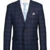 Wool Blend Regular Fit Stretch Checked Blazer In Navy -Sapphire Dress Shop 4Z8A2086 1944x ae267125 7d70 4250 bb75 9106803c3ade