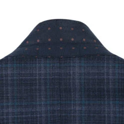 Wool Blend Regular Fit Stretch Checked Blazer In Navy -Sapphire Dress Shop 4Z8A2093 1944x 915acc4e e484 428f bd51 4908e8b8ff94