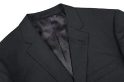 100% Virgin Wool Regular Fit 2 Piece Suit 2 Button In Charcoal -Sapphire Dress Shop 4Z8A4243s