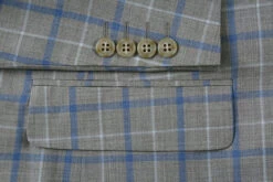 100% Wool Regular Fit 2 Piece Windowpane Dress Suit In Gray 13 100% Wool Regular Fit 2 Piece Windowpane Dress Suit In Gray -Sapphire Dress Shop 4Z8A7607