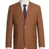 Brown 2-Piece Single Breasted Notch Lapel Slim Fit Dress Suit