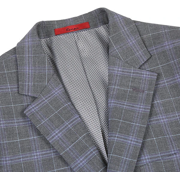 Regular Fit 2 Piece Suit Gray Check 6 Regular Fit 2 Piece Suit Gray Check - Image 4