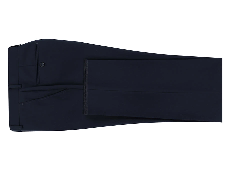 Dress Pants Regular Leg Un-Hemmed Bottoms In Dark Navy 6 Dress Pants Regular Leg Un-Hemmed Bottoms In Dark Navy - Image 4