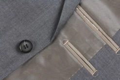 (44R) Gray 100% Virgin Wool Slim Fit Pick Stitch 2 Piece Suit 2 Button -Sapphire Dress Shop 508 3oe 1 77546dff 6c02 4c0d a314 81ea795e6b60