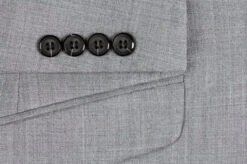 Bevagna Collection - Light Gray 100% Virgin Wool Regular Fit Pick Stitched 2 Piece Suit 14 Bevagna Collection - Light Gray 100% Virgin Wool Regular Fit Pick Stitched 2 Piece Suit -Sapphire Dress Shop 508 5oe 1